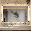 Lustro łazienkowe prostokątne 130x80cm podświetlane LED Morgen XL Sprzedaż