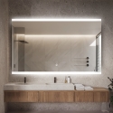 Lustro łazienkowe z podświetleniem 130x80cm LED Krona XL Promocja