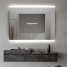 Lustro łazienkowe z podświetleniem 130x80cm LED Krona XL Rabaty