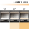 Lustro łazienkowe z podświetleniem 130x80cm LED Krona XL Katalog