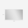 Lustro łazienkowe z podświetleniem 130x80cm LED Krona XL Stan Magazynowy