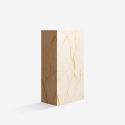 Stolik kawowy w nowoczesnym stylu imitacja marmuru 90x50x28cm Mahner Oferta