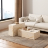 Stolik kawowy w nowoczesnym stylu imitacja marmuru 90x50x28cm Mahner Rabaty