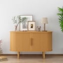 Kredens vintage z 2 przesuwnymi drzwiami z drewna 120cm do salonu Ambis Oferta