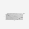 Stolik kawowy w nowoczesnym stylu imitacja marmuru 90x50x28cm Mahner Stan Magazynowy