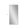Duże lustro 180x80cm pionowe stojące ścienne czarne nowoczesne Hamstur-B Rabaty