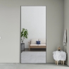 Duże lustro 180x80cm pionowe stojące ścienne czarne nowoczesne Hamstur-B Oferta