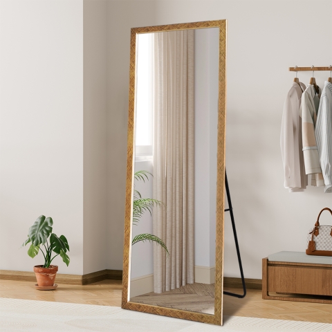 Lustro ścienne podłogowe pionowe 180x80cm złote Rektor Promocja