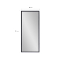Lustro podłogowe ścienne styl nowoczesny 180x80cm szare Heima Katalog