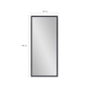 Lustro podłogowe ścienne styl nowoczesny 180x80cm szare Heima Katalog