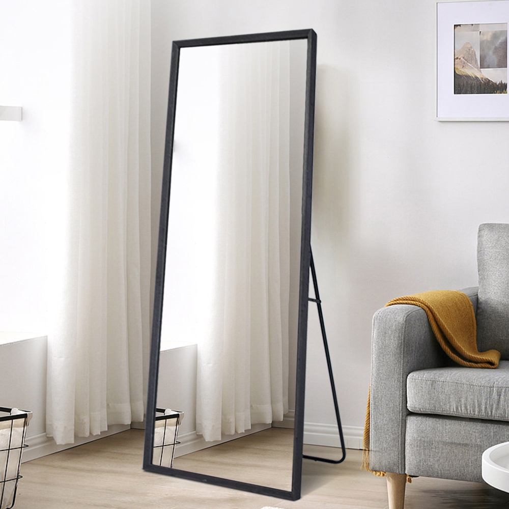 Lustro podłogowe ścienne styl nowoczesny 180x80cm szare Heima Promocja Lustro podłogowe ścienne styl nowoczesny 180x80cm szare Heima Promocja