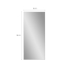 Lustro 180x80 cm ścienne podłogowe srebrny Hamstur-S Katalog