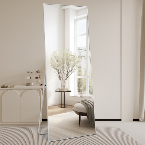 Lustro 180x80 cm ścienne podłogowe srebrny Hamstur-S Promocja
