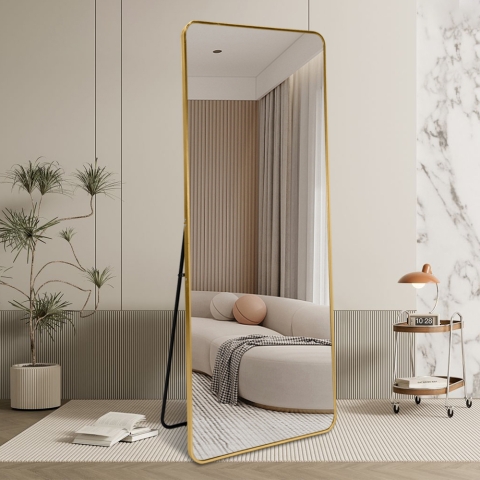 Lustro podłogowe ścienne pozłacane 180 cm pionowe Arsen-G Promocja