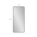Lustro ściennie srebrne 180x80cm z podparciem na podłogę Arsen-S Katalog