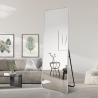 Lustro ściennie srebrne 180x80cm z podparciem na podłogę Arsen-S Promocja