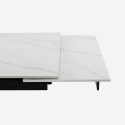 Stół rozkładany imitacja marmuru 160-240x90cm kuchnia nowoczesny design Quito Koszt