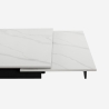 Stół rozkładany imitacja marmuru 160-240x90cm kuchnia nowoczesny design Quito Koszt