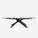 Stół rozkładany imitacja marmuru 160-240x90cm kuchnia nowoczesny design Quito Cena