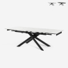 Stół rozkładany imitacja marmuru 160-240x90cm kuchnia nowoczesny design Quito Sprzedaż