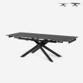 Stół rozkładany imitacja marmuru 160-240x90cm kuchnia nowoczesny design Quito Promocja