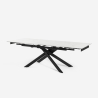 Stół rozkładany imitacja marmuru 160-240x90cm kuchnia nowoczesny design Quito Cechy