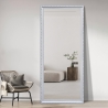 Lustro podłogowe ścienne 180x80 cm z klasyczną ramą srebrną Vestur-S. Oferta
