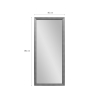 Lustro pionowe 180x80cm ścienno-podłogowe imitacja drewna Kommi Katalog