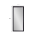 Lustro z czarną ramą 180x80cm ścienno-podłogowe Aprikosa Stan Magazynowy