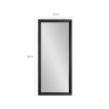 Lustro z czarną ramą 180x80cm ścienno-podłogowe Aprikosa Stan Magazynowy