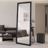 Lustro z czarną ramą 180x80cm ścienno-podłogowe Aprikosa Promocja
