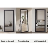 Lustro z czarną ramą 180x80cm ścienno-podłogowe Aprikosa Katalog