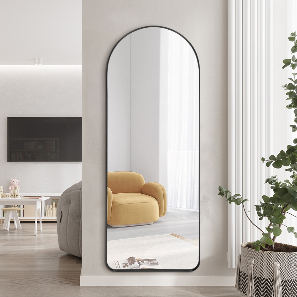 Lustro ścienne z czarną ramą 170x65cm nowoczesny design Selur Promocja Lustro ścienne z czarną ramą 170x65cm nowoczesny design Selur Promocja