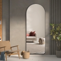 Lustro ścienne z czarną ramą 170x65cm nowoczesny design Selur Sprzedaż