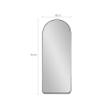 Lustro ścienne z czarną ramą 170x65cm nowoczesny design Selur Stan Magazynowy