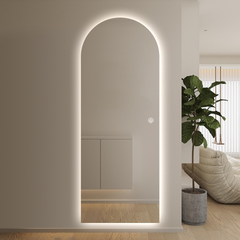 Lustro ścienne z tylnym oświetleniem LED 170x65cm Stjarna Promocja