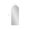 Lustro ścienne z tylnym oświetleniem LED 170x65cm Stjarna Wybór