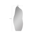 Lustro ścienne podświetlane nowoczesne nieregularne 170x65cm Kerti Stan Magazynowy