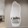 Lustro ścienne podświetlane nowoczesne nieregularne 170x65cm Kerti Promocja