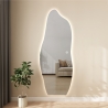 Lustro ścienne podświetlane nowoczesne nieregularne 170x65cm Kerti Oferta