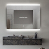 Lustro łazienkowe z podświetleniem LED 90x70cm z funkcją zapobiegającą parowaniu Krona L Rabaty