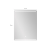 Lustro łazienkowe z podświetleniem LED i funkcją zapobiegającą parowaniu 70x90cm Vindur XL Stan Magazynowy