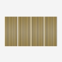 4 x panele dekoracyjne ścienne drewniane złote 120x60cm Tabb-GO Promocja
