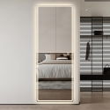 Lustro LED na ścianę prostokątne 170x65cm podświetlane Trefil. Sprzedaż