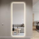 Lustro LED na ścianę prostokątne 170x65cm podświetlane Trefil. Rabaty