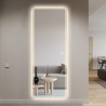 Lustro LED na ścianę prostokątne 170x65cm podświetlane Trefil. Rabaty