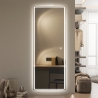 Lustro LED na ścianę prostokątne 170x65cm podświetlane Trefil. Katalog