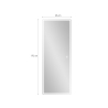 Lustro LED na ścianę prostokątne 170x65cm podświetlane Trefil. Wybór
