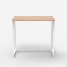 Biurko ufficio składane białe drewniane oszczędzające miejsce 80x45x75 Wolly W Oferta