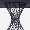 Stół okrągły nowoczesny z czarnego szkła 120cm do salonu Naji Oferta